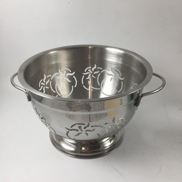 Nature Sweet Other - Nature Sweet Chrome Footed Colander 7" across